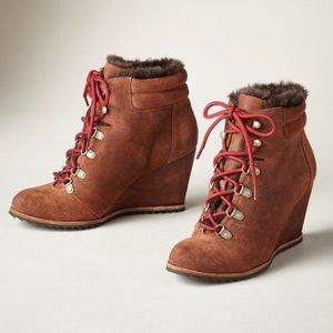 Dr Scholl’s Sundance lace up Wedge booties 8.5
